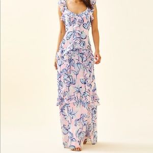 LILLY PULITZER RILAND MAXI DRESS SIZE 8 worn once